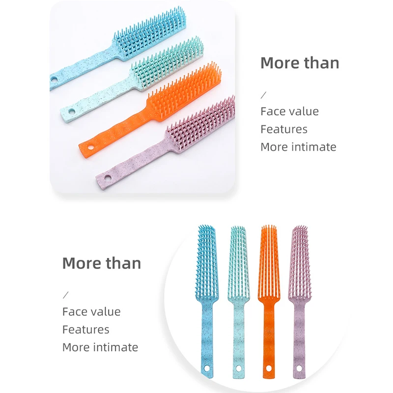 Щетка для волос с соломинкой Для распутывания и деформирования кожи головы |