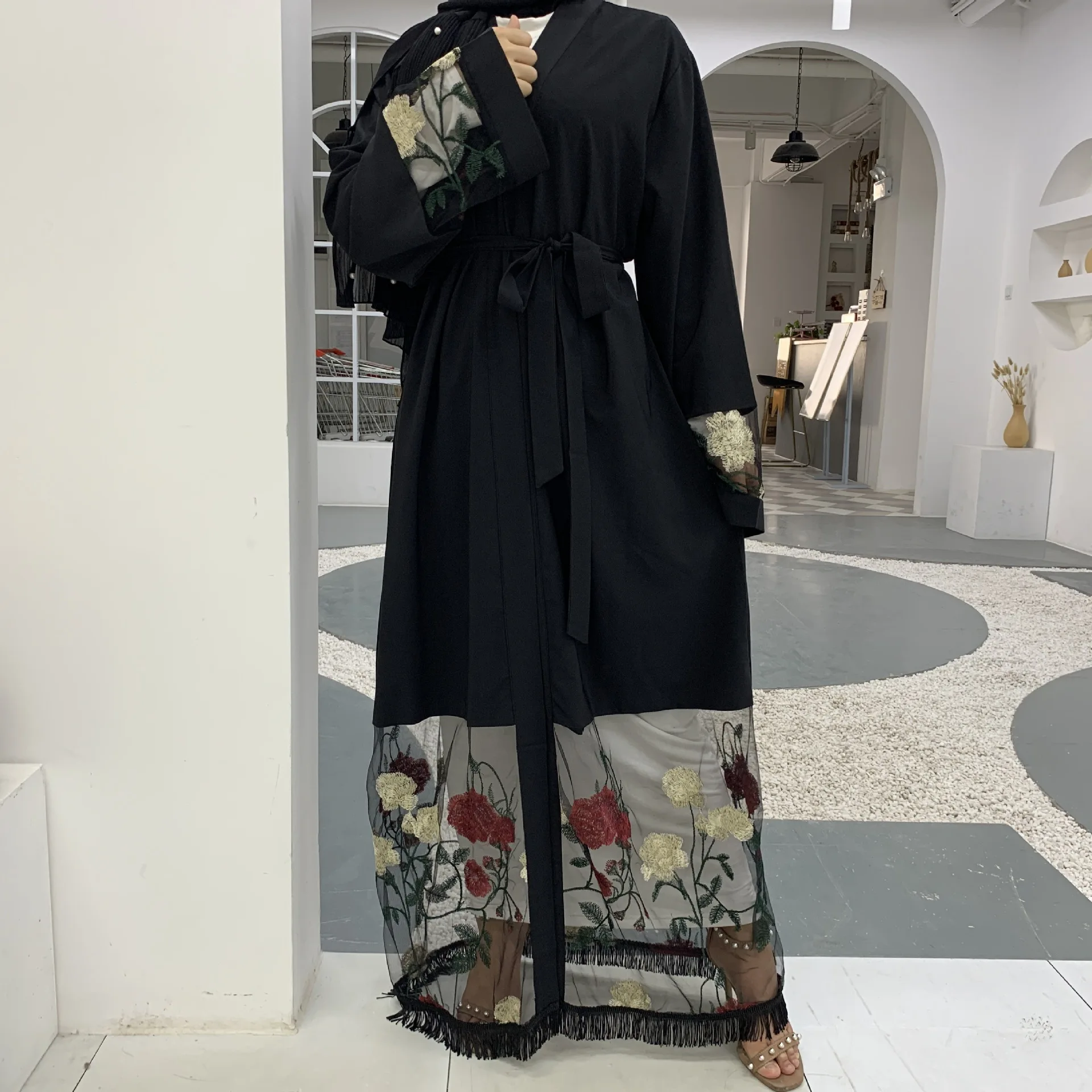 

Eid Mubarak Kaftan Abaya Dubai Kimono Muslim Fashion Cardigan Islam Clothing Caftan Turkey Abayas For Women Robe Longue Femme