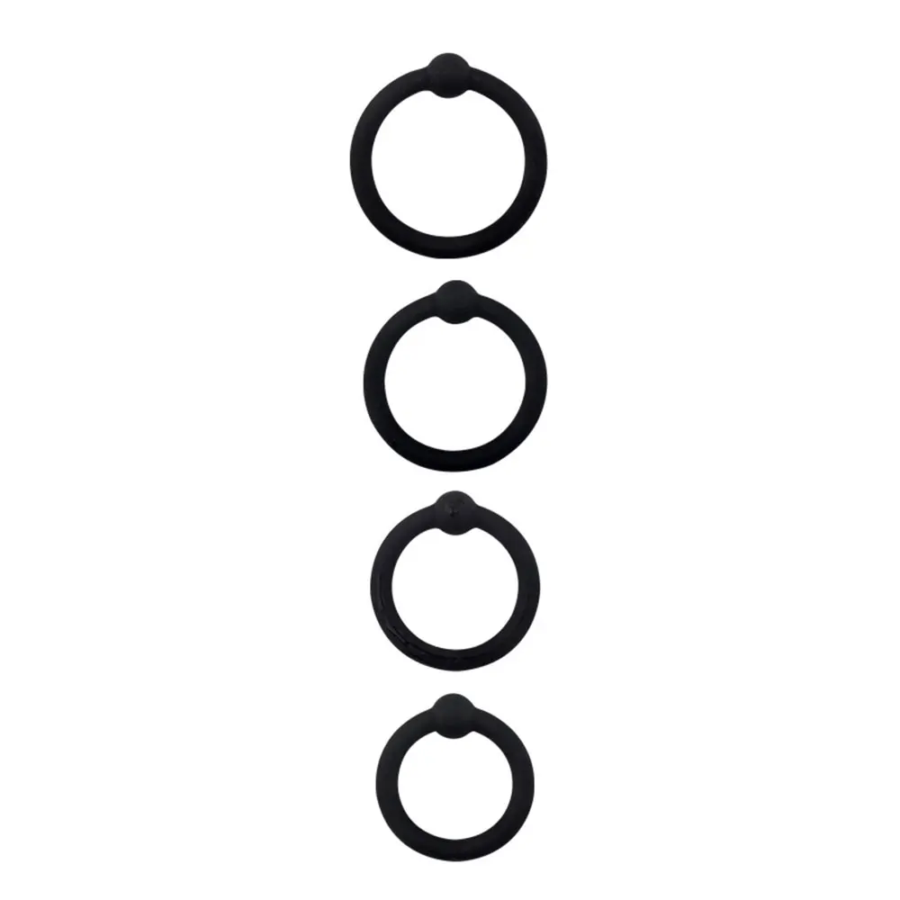 4 шт./компл. силиконовая головка для пениса кольцо полового члена с бусинами