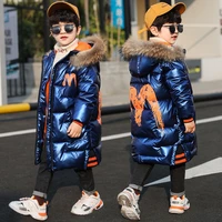 new high quality winter child boy coats long jacket parka big kids thick warm cotton coat 3 13 years baby hooded outerwear