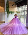 Женское вечернее платье с бисером, лавандовое платье Quinceanera, женское платье 15 лет, 2021