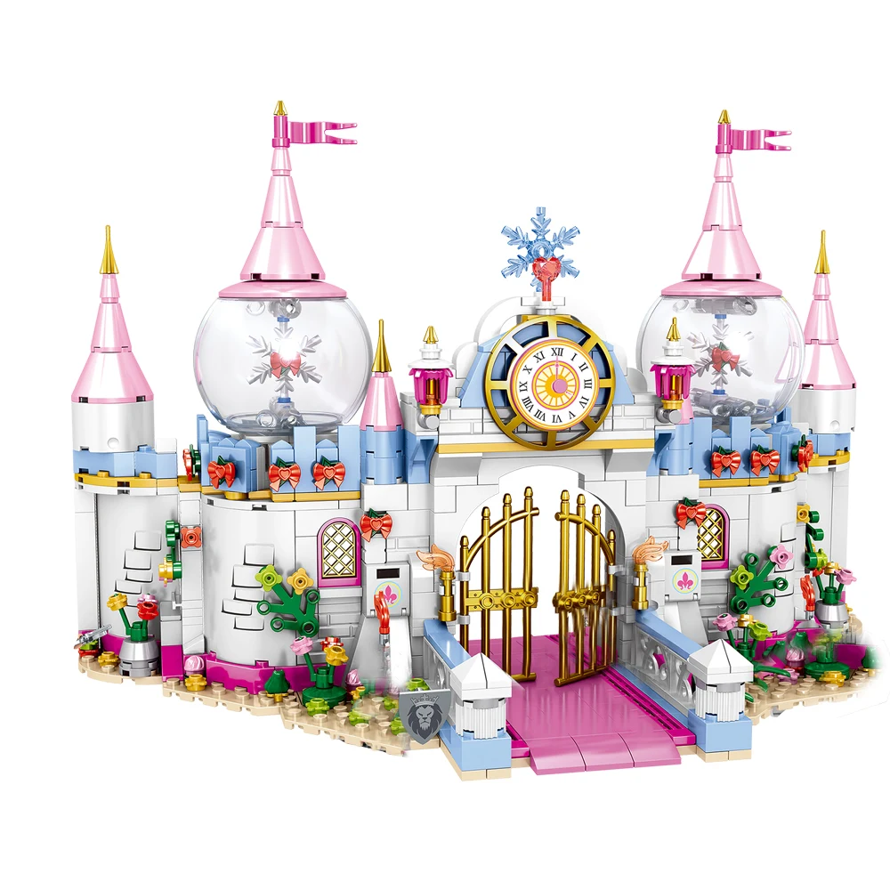 

2020 Girl Fairy Princess Dream Castle Walls Building Blocks Bricks Romantic Kit DIY Assembly Toys For Girls