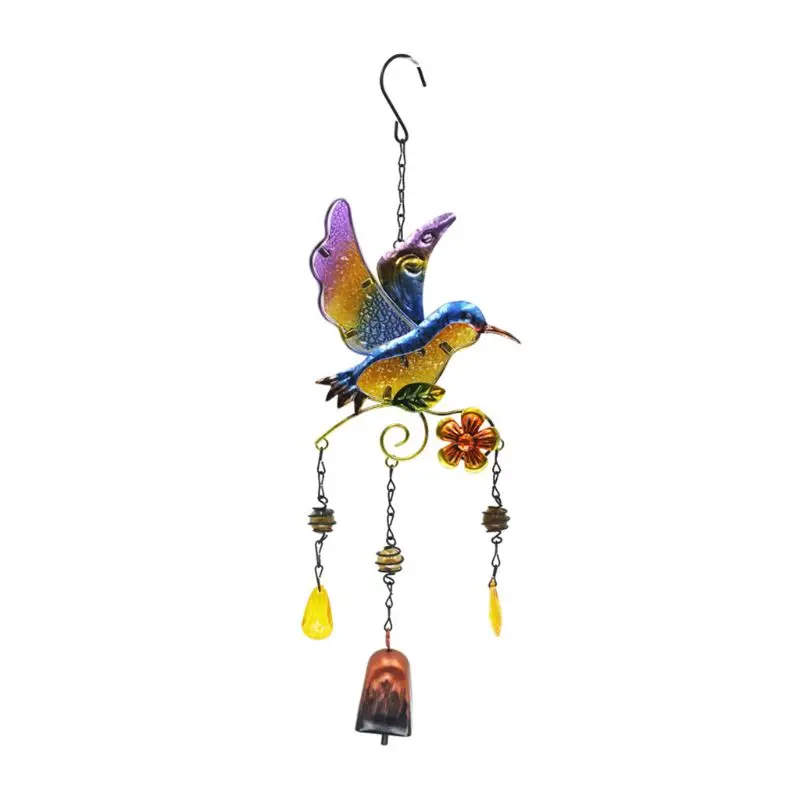 

Wind Chimes Bells Hummingbird Bee Dragonfly Hanging Ornaments Garden Home Decor-