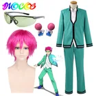 Парик для косплея DIOCOS из аниме Саики кузуо но Сай-Нан, костюмы, Униформа, топ, брюки, головной убор из очков, реквизит для косплея