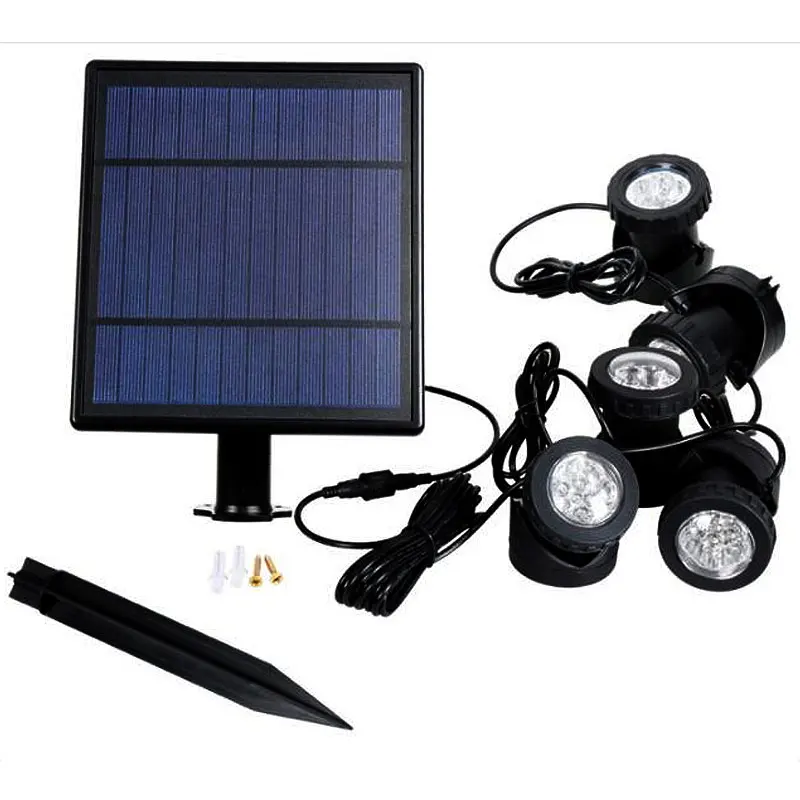 

Newest Cross-Border Outdoor Seven Color Garden Pool Gradient Spotlight Courtyard Landscape Underwater Solar Lawn Lamp