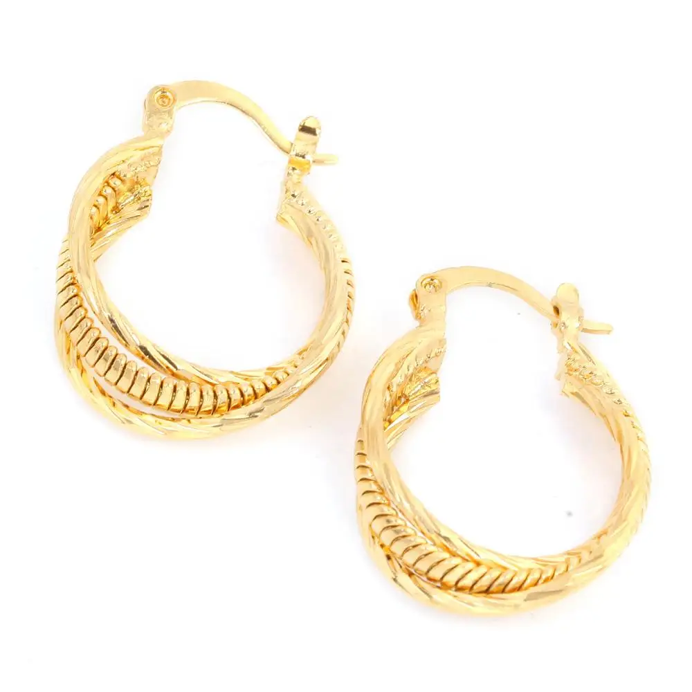 Многослойный золотой цвет скрепленный зажим в форме геометрической фигуры