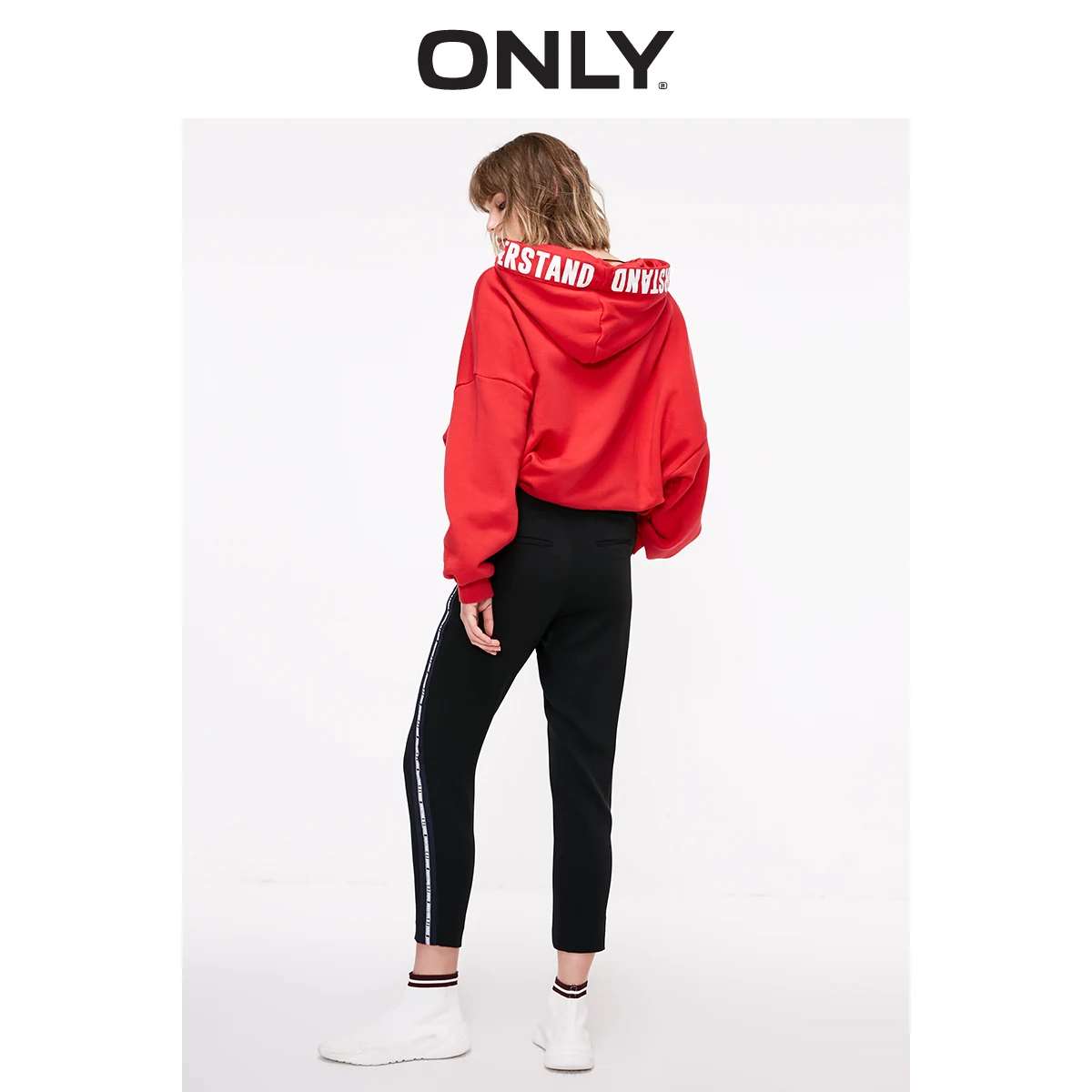 Только весенние прямые брюки с высокой талией и застежкой-молнией | 119150513 Женская