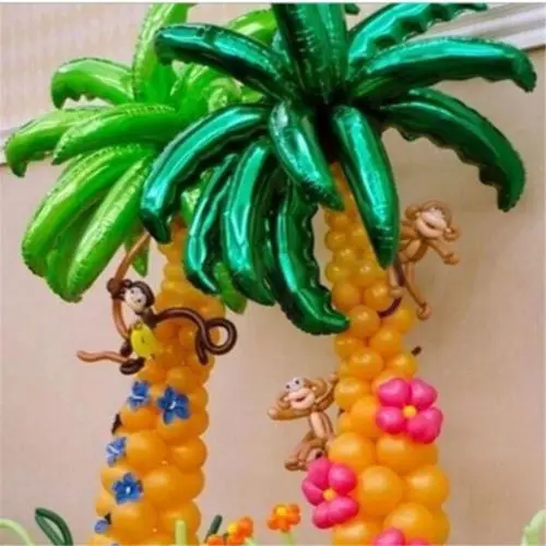 10 шт. X 36 дюймов тропическая Пальма воздушные шары листья зеленый пляж большие