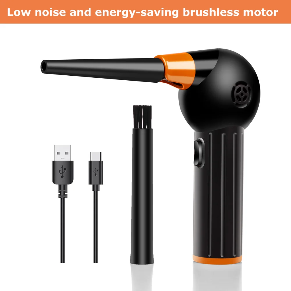 

Электрическая воздуходувка для компьютера, 40000 об./мин., USB-зарядка, беспроводная компрессионная клавиатура, чистка ноутбука, автомобиля, бес...