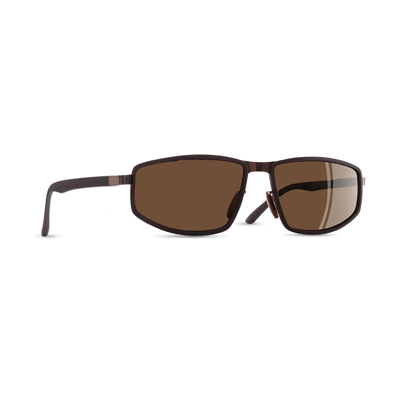 C4Brown AOFLY, фирменный дизайн, поляризационные солнцезащитные очки для мужчин, Ретро стиль, для вождения, мужские солнцезащитные очки, Ретро стиль, очки, Прямоугольная оправа, zonnebril dames UV400 - Цвет линз: C4Brown