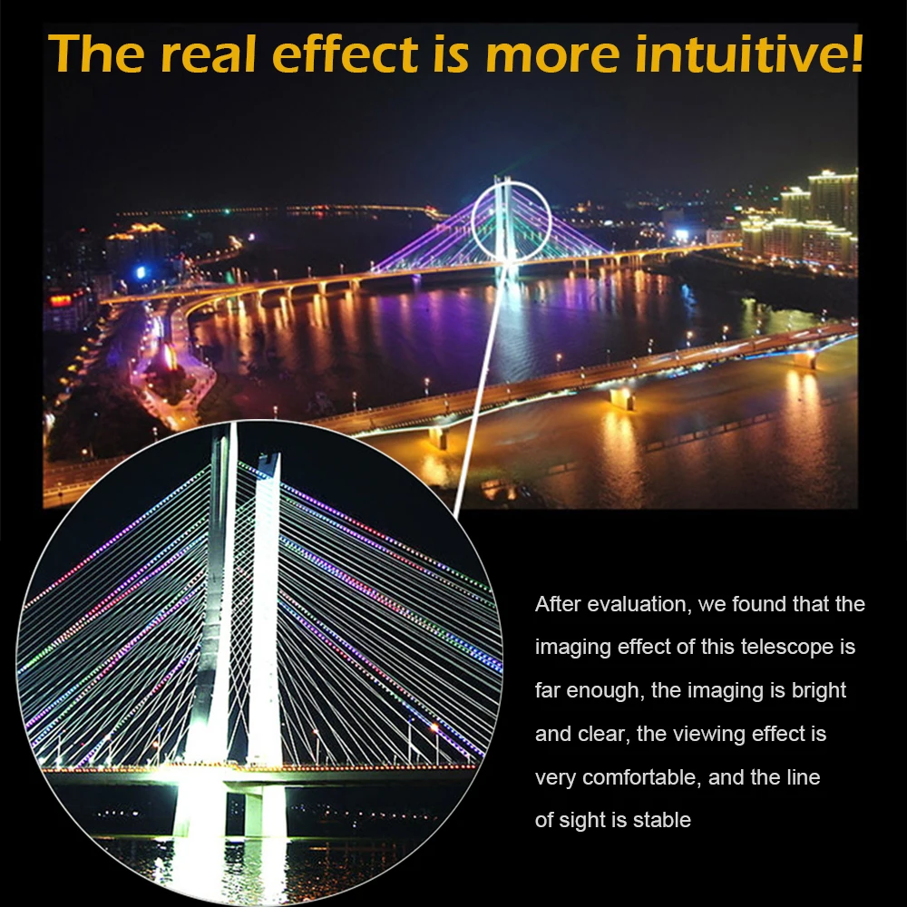 

10x42 Focus HD Optics Zoom Monocular Telescope Waterproof Super Clear for Outdoor Maganification Telescope Hunting