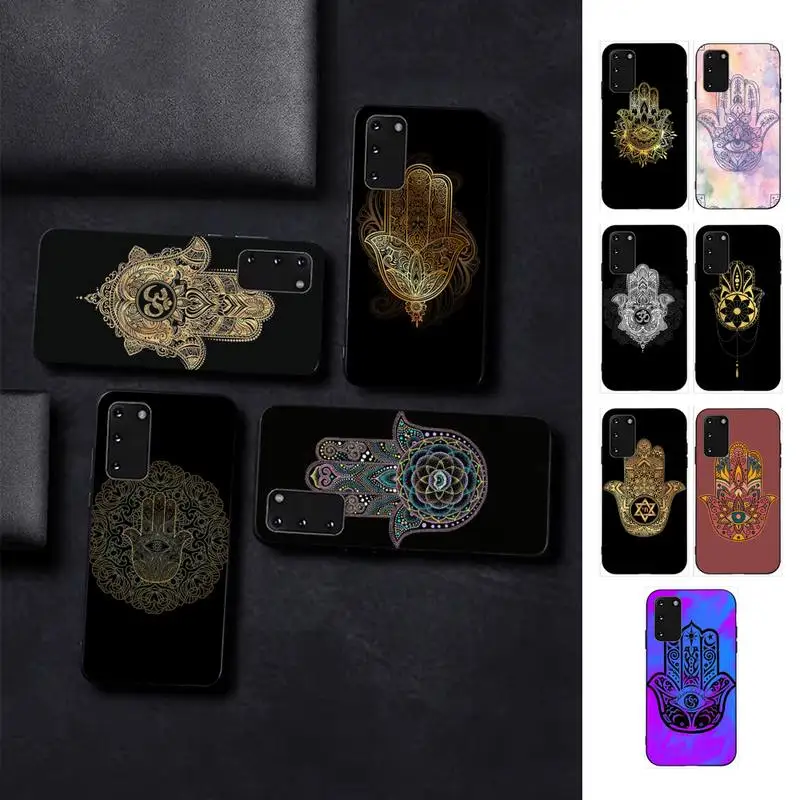 

Hamsa Hand of Fatima Phone Case for Samsung S10 21 20 9 8 plus lite S20 UlTRA 7edge