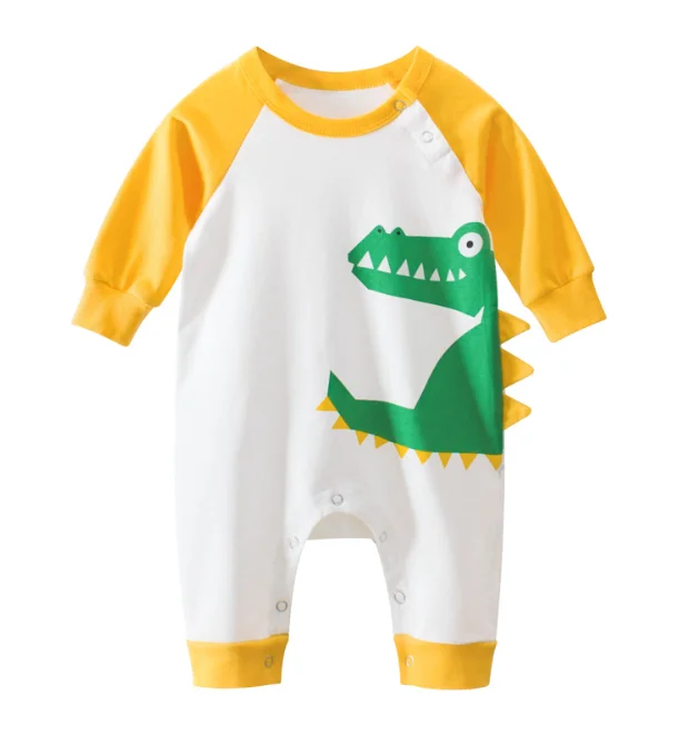 Весенне-осенняя брендовая одежда для маленьких девочек; хлопковый комбинезон; детская одежда с рисунком пингвина; комбинезон для маленьких девочек - Цвет: konglh
