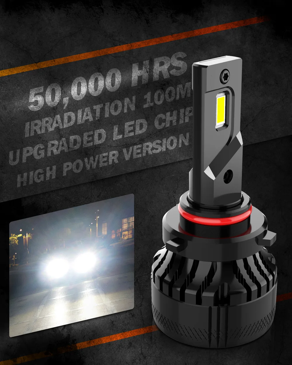 2 шт. Автомобильные светодиодные ламсветильник H11 H7 H4 9003 9012 9005 HB3 HB4 H1 9006 лм