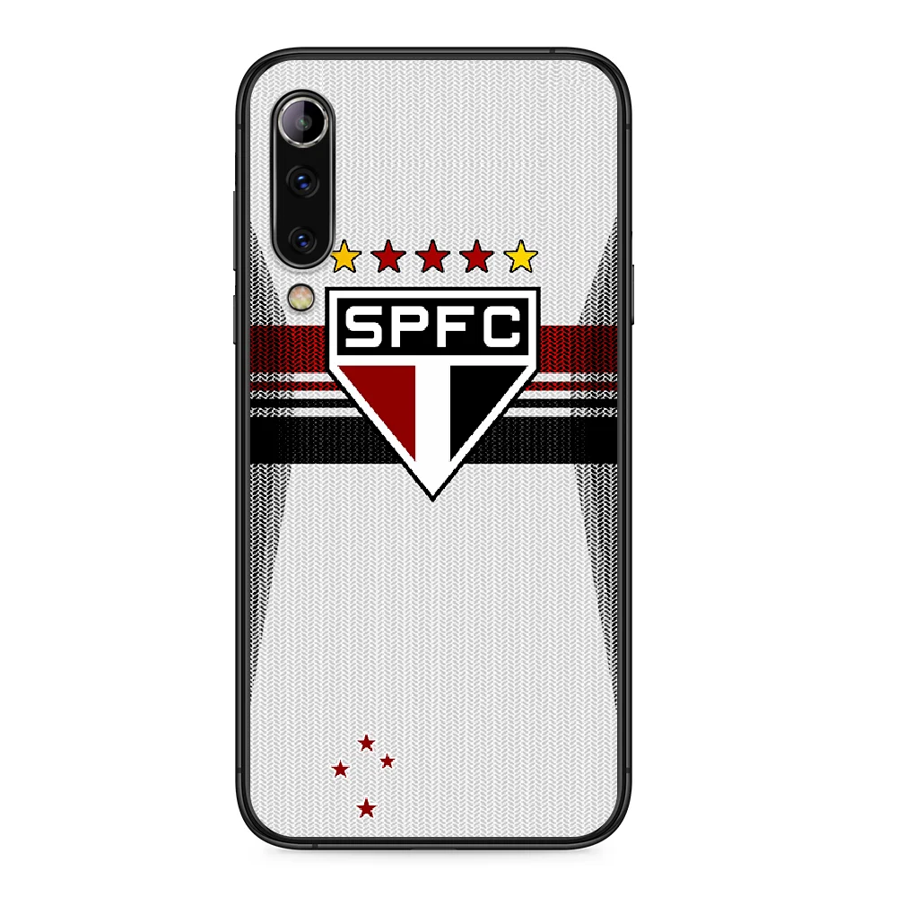 

Sao Paulo Futebol Clube Phone case For Xiaomi Mi note 10 A3 9 MAX 3 A2 8 9 Lite Pro ultra black funda 3D back luxury coque