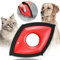 portable 4 in 1 pet hair remover fur cleaning tools carpet clothes sofa car detailing scraper dog cat lint removal brush litter