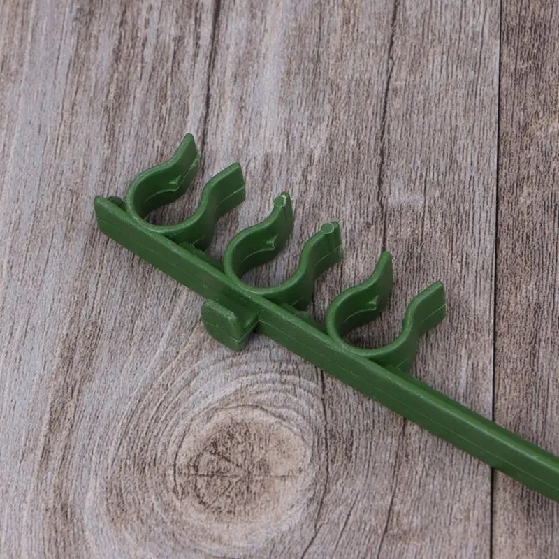 

H7JB 5Pcs Plastic Plant Fix Clips Rack Stem Climbing Vine Support Vegetables Farm Flowers Fruit Tied Bundle Clamping