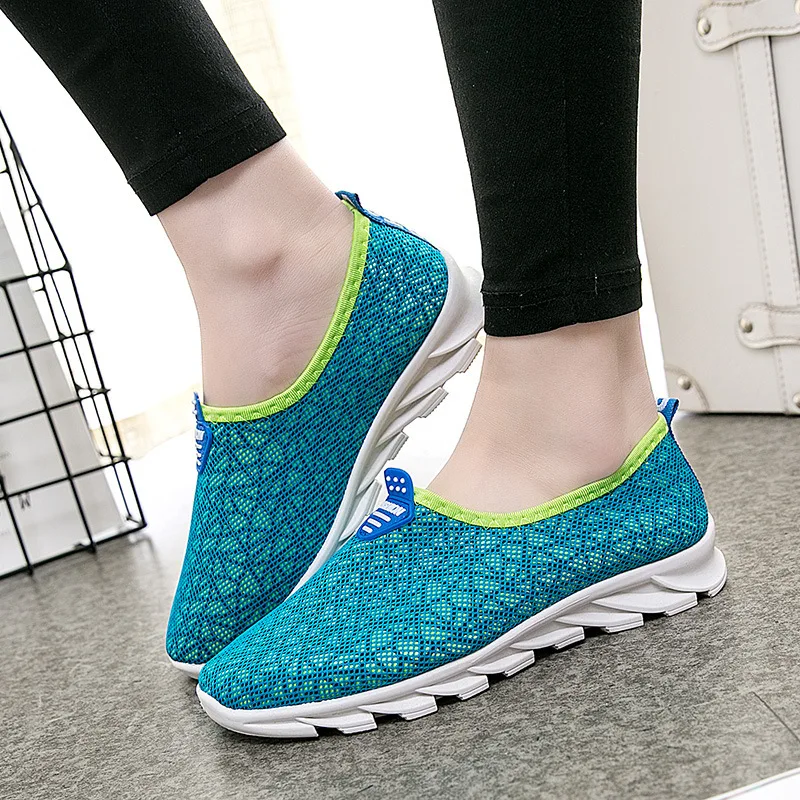 Женская обувь Повседневная на плоской подошве Лоферы платформе Сетчатые