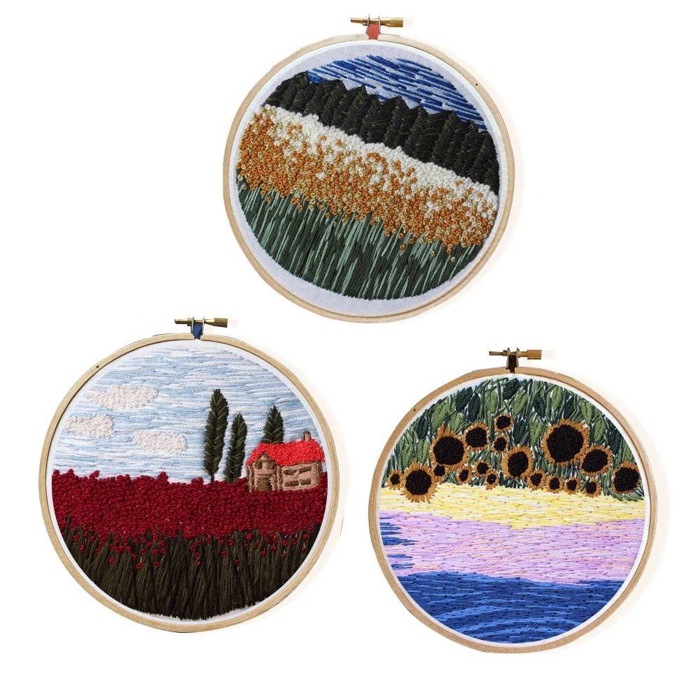 Набор для вышивки пейзажами сделай сам|Вышивка| |