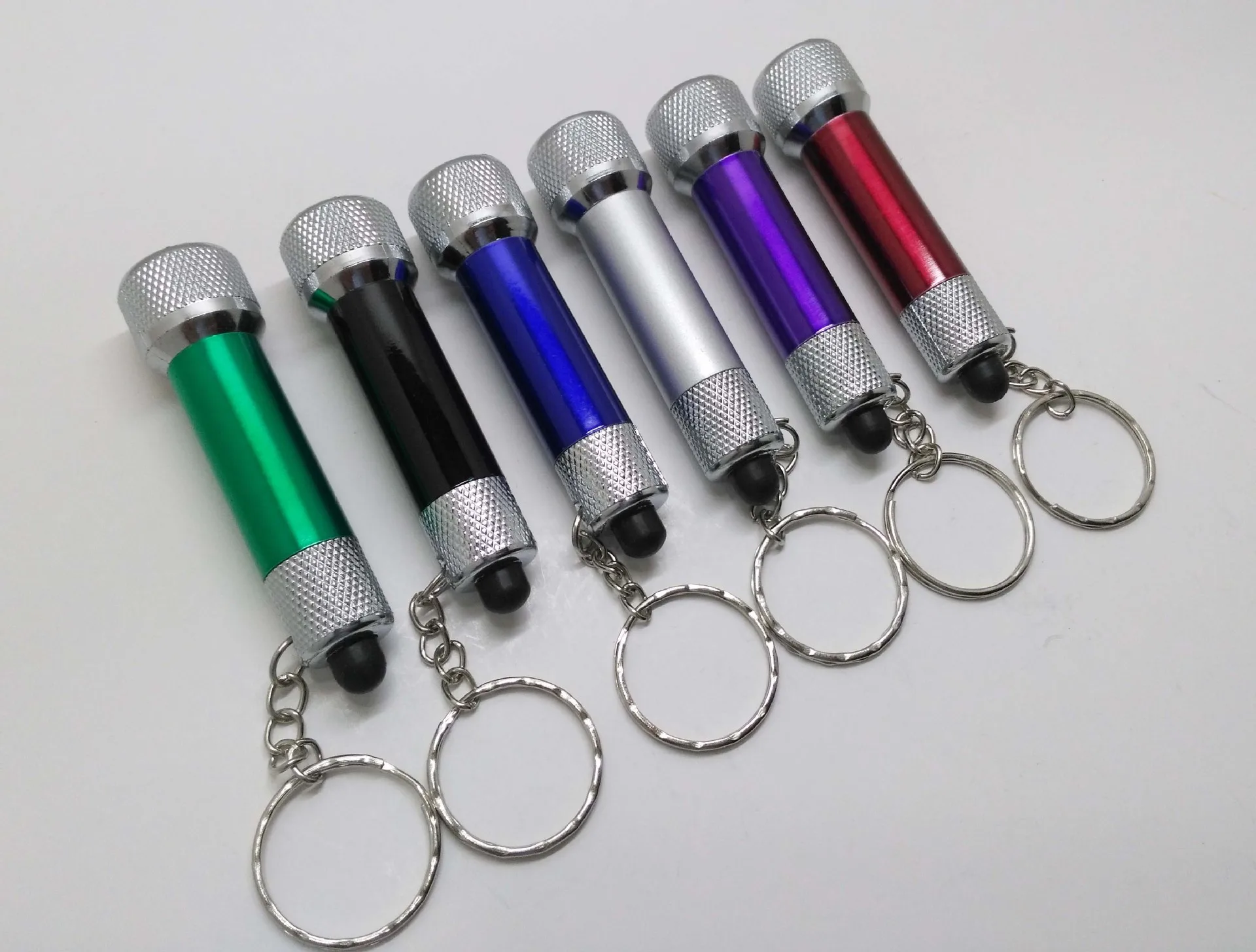 

Keychain lighting flashlight 5led mini super bright led flashlight strong light aluminum alloy small flashlight