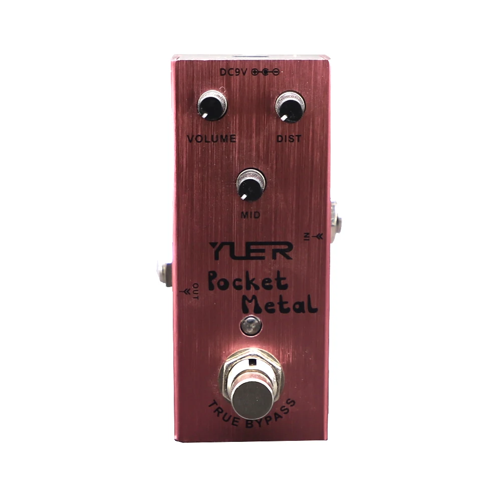 

Electric Guitar Effect Pedal Pocket Metal Distortion Middle Volume