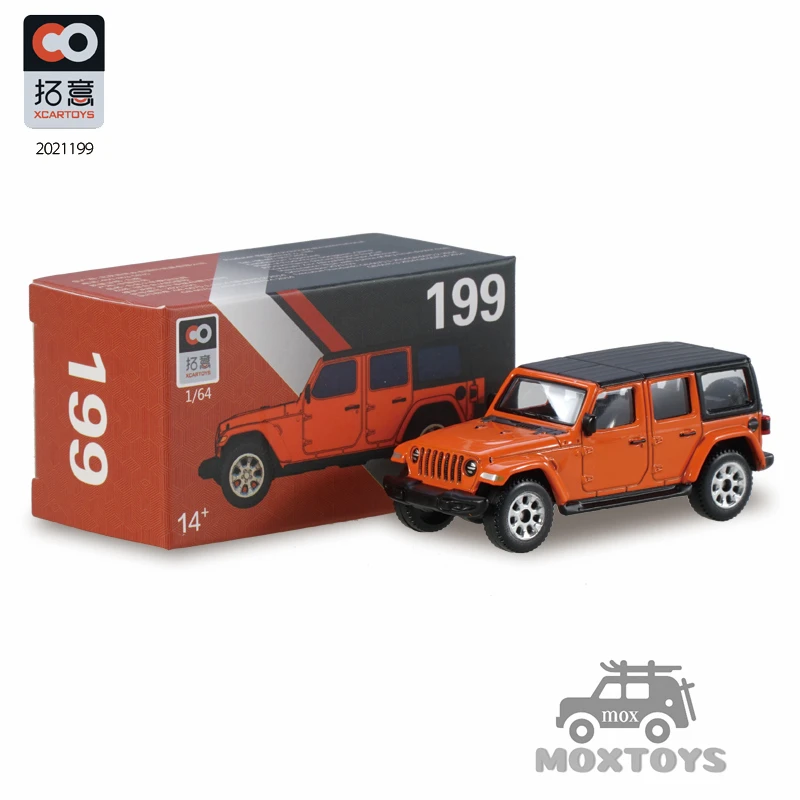 

XCarToys 1:64 Wrangler оранжевая литая модель автомобиля