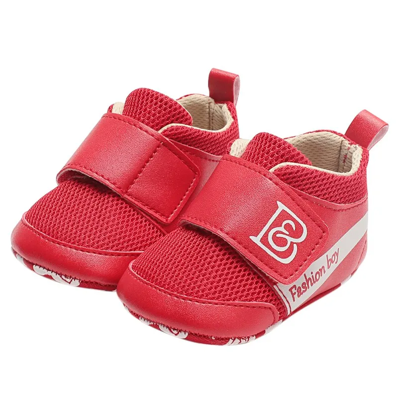

Baby Boy Shoes Baby Girl Shoes PU + Mesh Stitching Toddler The First Walker Shoes Spring Summer Newborn Shoes