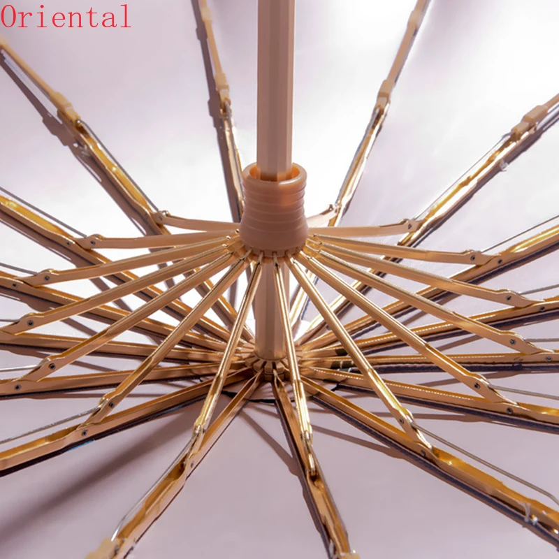 

16K Windproof Umbrella Rain Women Japanese Style Clear Sun Umbrellas UV Protection Big Folding Umbrella Ladies Parasol UPF50+