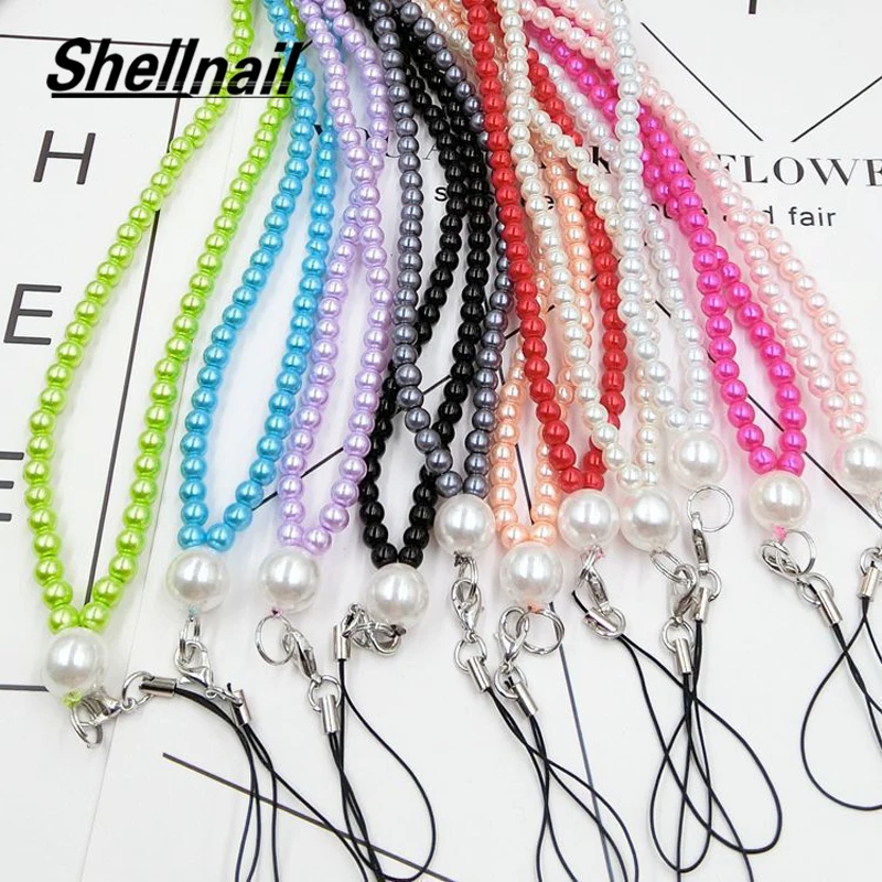 Shellnail Новинка Мобильный телефон ремешки Кристалл Длинный браслет Подвеска