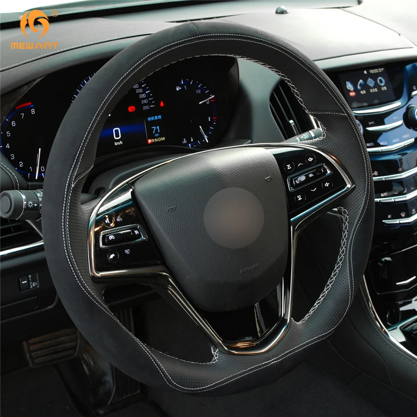 MEWANT черная кожа замша для Cadillac ATS 2013-2015 CTS 2014-2016 аксессуары интерьера детали |