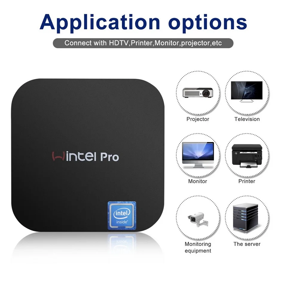 T8 Pro мини ПК Windows 10 Wintel Pro Intel четырехъядерный X5-Z8350 1,84 GHz Dual 2,4G/5G wifi 100M LAN BT4.0 USB3.0 карманный мини ПК