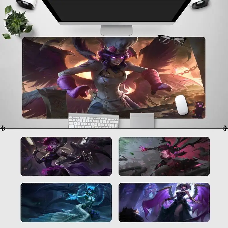

Funny League of Legends Morgana Gaming Mouse Pad Laptop Gamer Mousepad Anime Antislip Mat Keyboard Desk Mat For Overwatch/CS GO