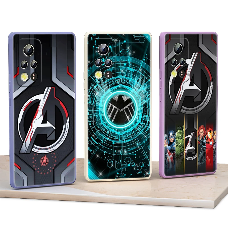 

Marvel Hero Avengers For Honor 50 30 20 10X 9X V40 V30 X20 X10 Play 3 4 Pro Lite 5G Liquid Silicone Soft Phone Case