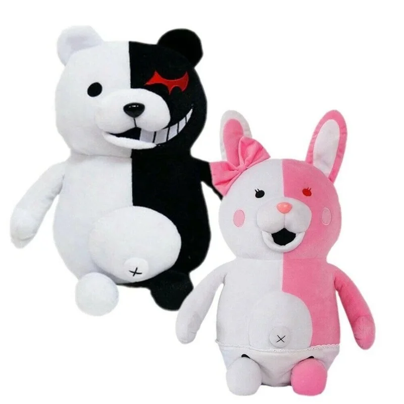

Милая черно-белая медведь из «Супер данганронпа 2», плюшевые игрушки, Мультяшные мягкие набивные животные