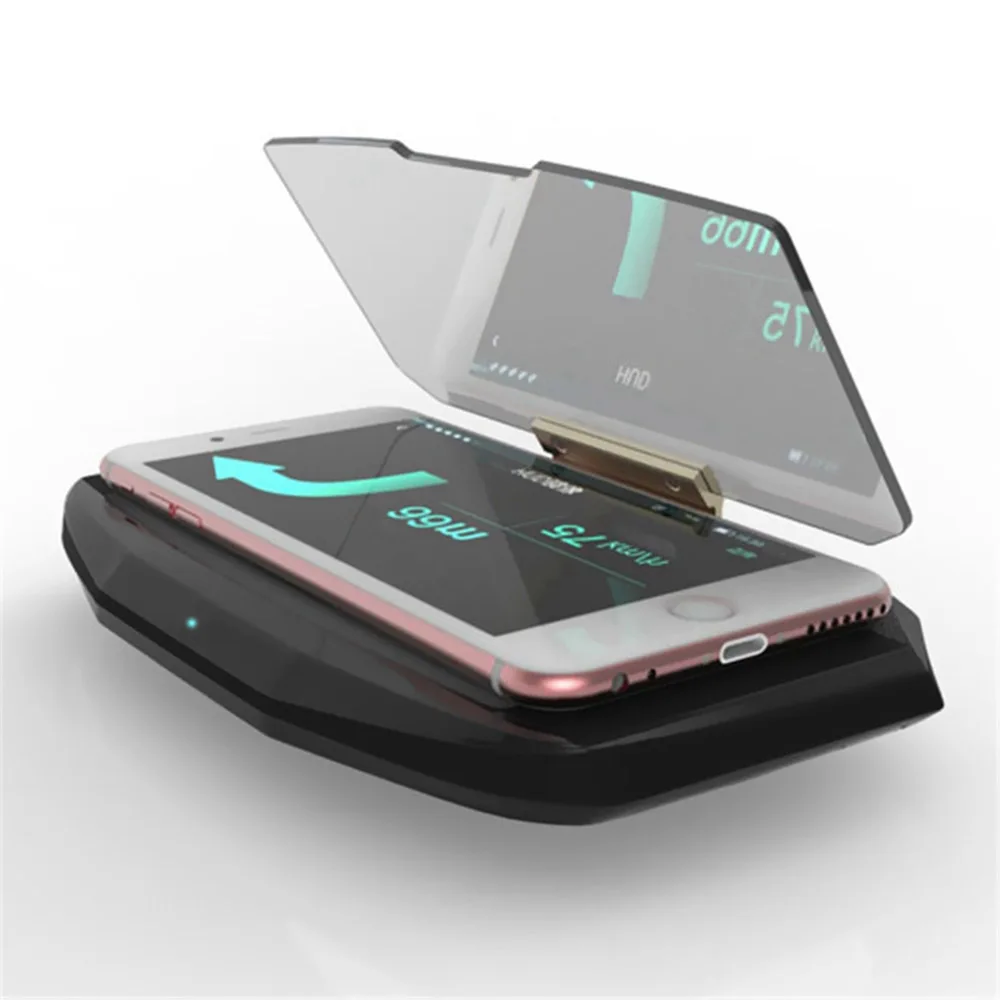 Newcarpro Универсальный мобильный GPS навигационный кронштейн HUD Head Up Displayer для