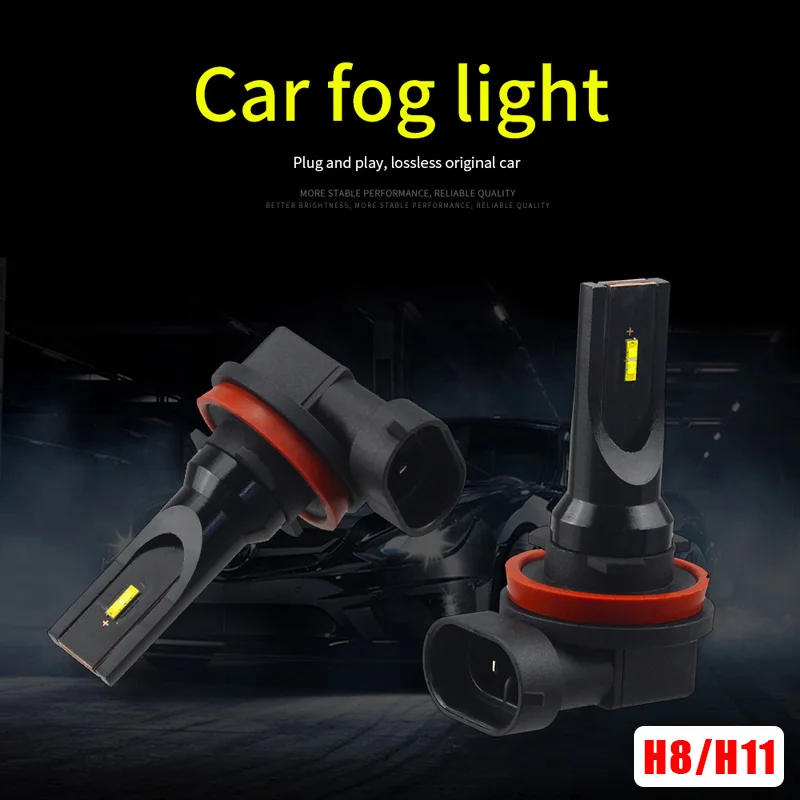 2 шт Автомобильный светодиодный противотуманный светильник Conversion Kit лампы