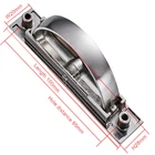 Скрытые дверные ручки Tatami, цинковый сплав, утопленная крышка, напольная ручка шкафа, яркая хромированная темная мебельная фурнитура