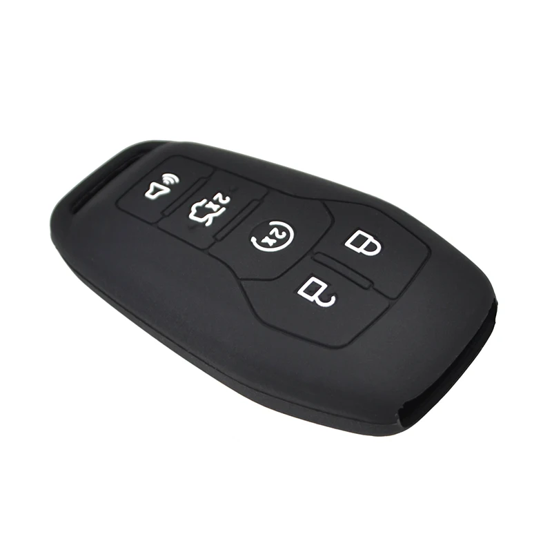 

For Ford Fusion Mondeo Mustang F-150 Explorer Edge 2015 2016 2017 2018 5 Button Silicone Car Remote Key Fob Shell Cover Case