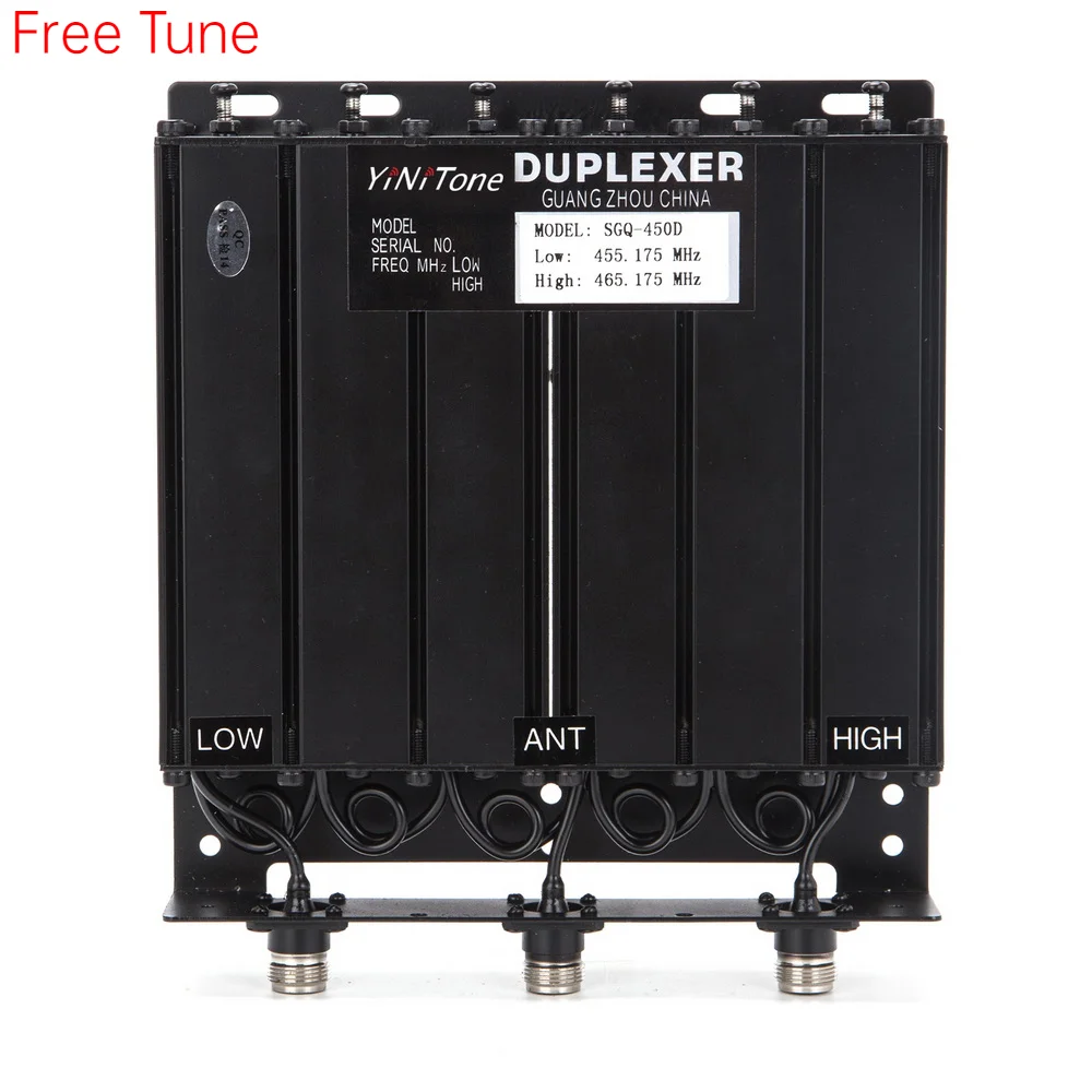 YiNiTone 50W UHF 6 Cavity Duplexer N Connector FREE tune radio repeater Duplexer New 400-470Mhz