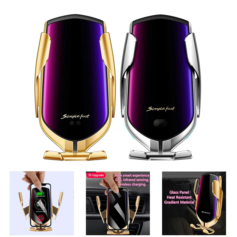 Умный индукционный Автомобильный держатель для телефона Беспроводной