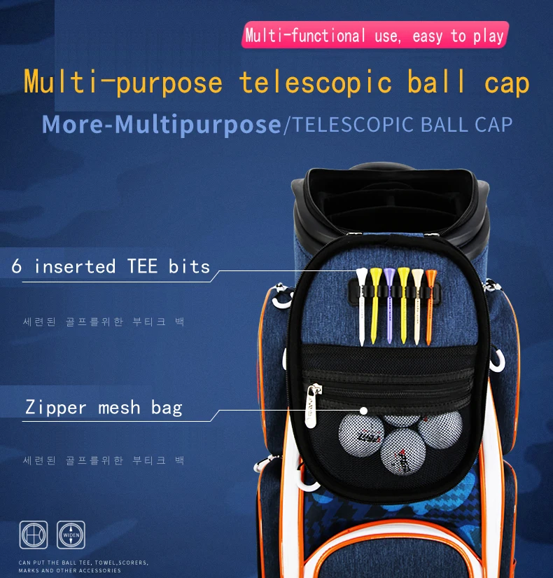 Upgraded Version PGM Golf Bag Men Women Universal Four-wheeled Flat Push Air Transport Telescopic Bag with Soft Hat High Quality