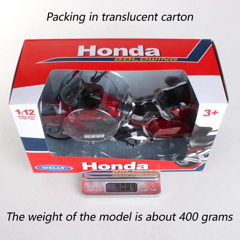 WELLY 1:12 2020 HONDA GOLDWING версия для путешествий модель мотоцикла литые игрушки Новая