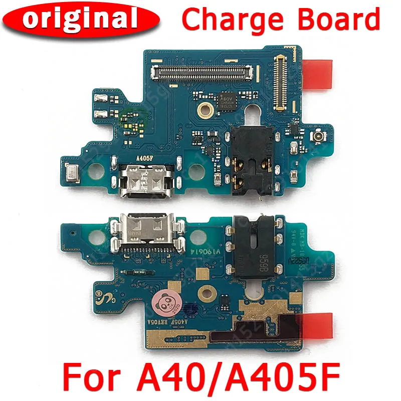 Оригинальный зарядный порт для Samsung Galaxy A40 USB зарядная плата A405F печатная док