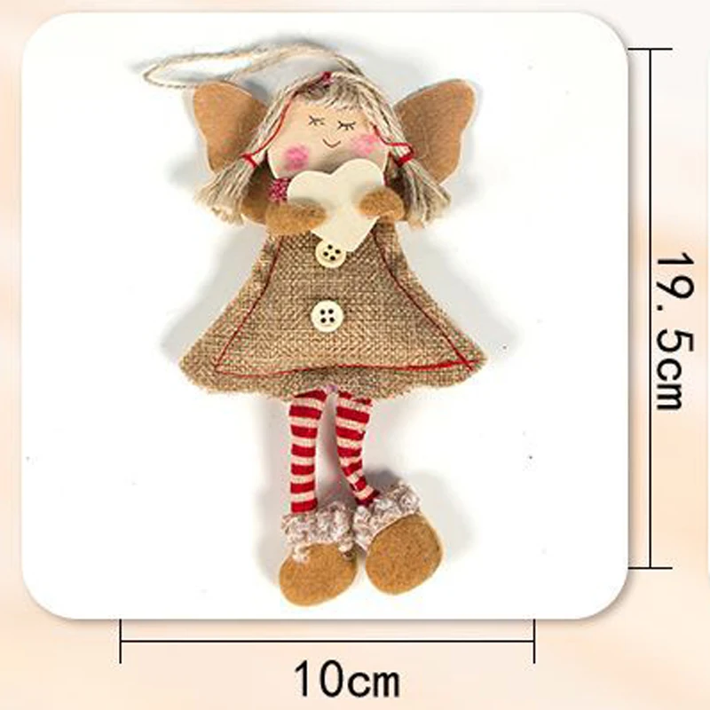 Рождественский Ангел ткань кулон в форме Куклы Орнамент веселая Рождественская
