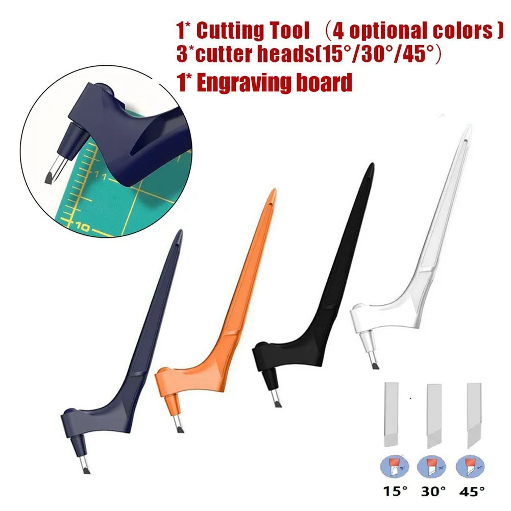 

Stainless Steel Embossing Machines Craft Knives Cutting Tools With 360-degree Art Cutting Tool With Engraving Board
