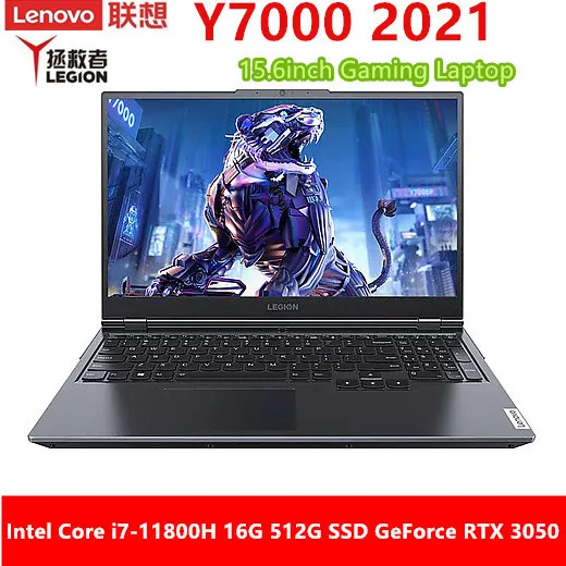 

New Lenovo LEGION Y7000 2021 Gaming Laptop Intel Core i5-11400H/i7-11800H GeForce RTX 3050 4G raphics card 16G 512G SSD 15.6inch
