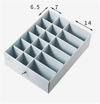 18 Grids Складной органайзер для бюстгальтера, нижнего белья, ящик для хранения носков, шкаф, отсек для бюстгальтера, сумка, контейнер для косметики, для хранения ювелирных изделий - Цвет: 18 Grids