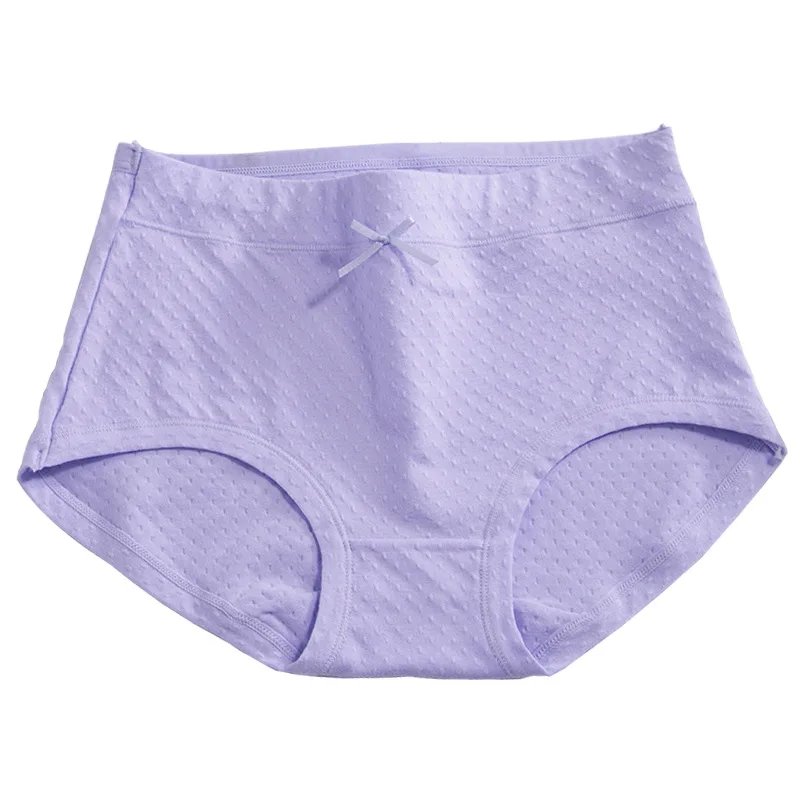 

Women's Cotton Panties 1Pcs Soft Solid Women Underpants Bow Girls Briefs Sexy Female Lingerie L-XXL Comfort Underwear Intimates