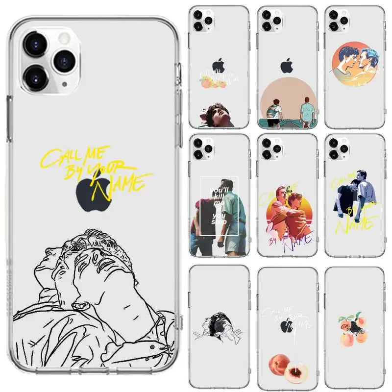 

Call Me by Your Name divine love Phone Cases Transparent for iPhone 6 7 8 11 12 s mini pro X XS XR MAX Plus se cover funda shell
