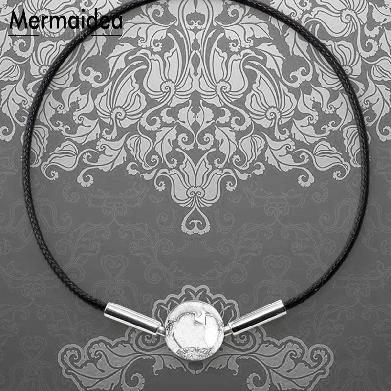 Вощеный хлопковый черный браслет цепочка 2020 Новинка Посеребренная Карма модные